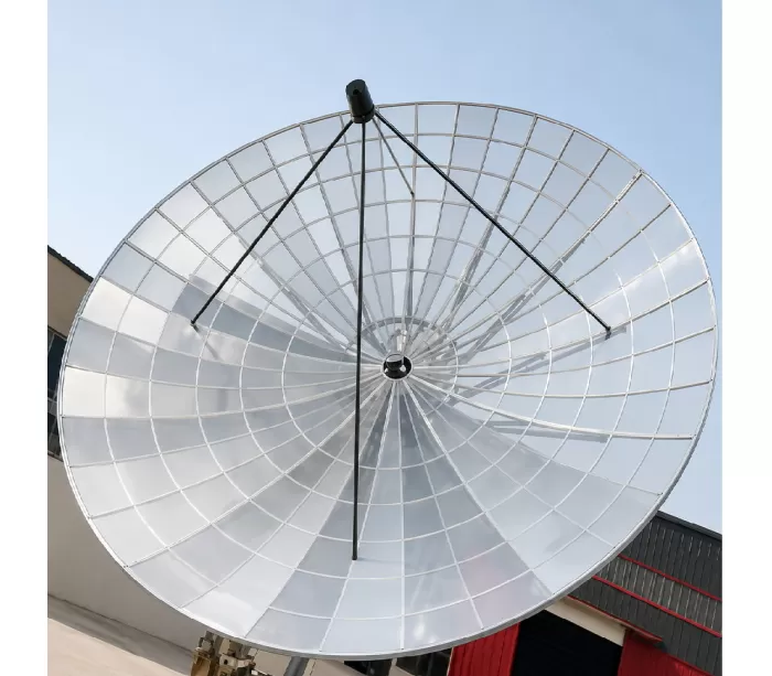 Solid 8ft C-Band Dish - 12 Single Ribs, 12 Trust (24 Ribs)